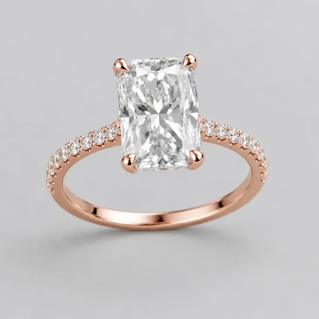 Radiant Pavé · Rose Gold