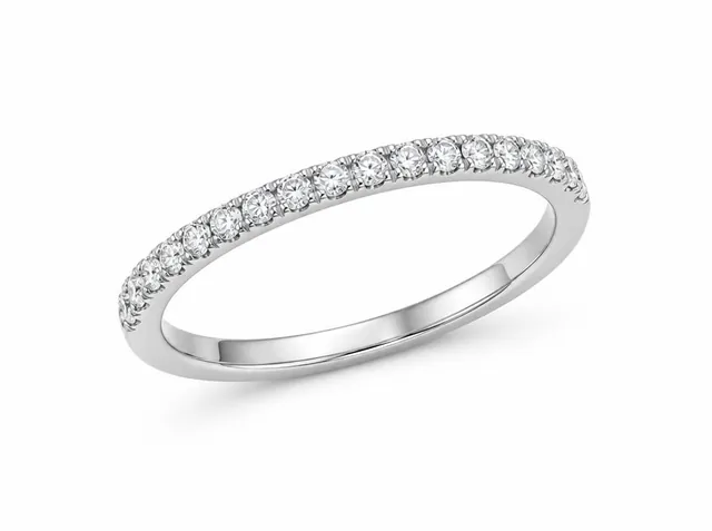Pavé Band in 14K White Gold